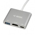 iBOX HUB USB Type-C power delivery HDMI USB A
