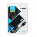 iBOX Hub USB 3.0 4-porty, slim IUH3F56 Czarny