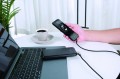 AUKEY CB-BAL6 kabel 90° Lightning - USB-C 1,2m Apple USB-PD kątowy wtyki 90 stopni nylonowy oplot czarny