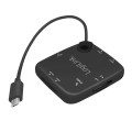LogiLink Hub USB 2.0, 3 porty, z czytnikiem kart, OTG, Micro-USB, Android