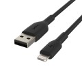 Belkin PVC USB-A to Lig htning 3m Black